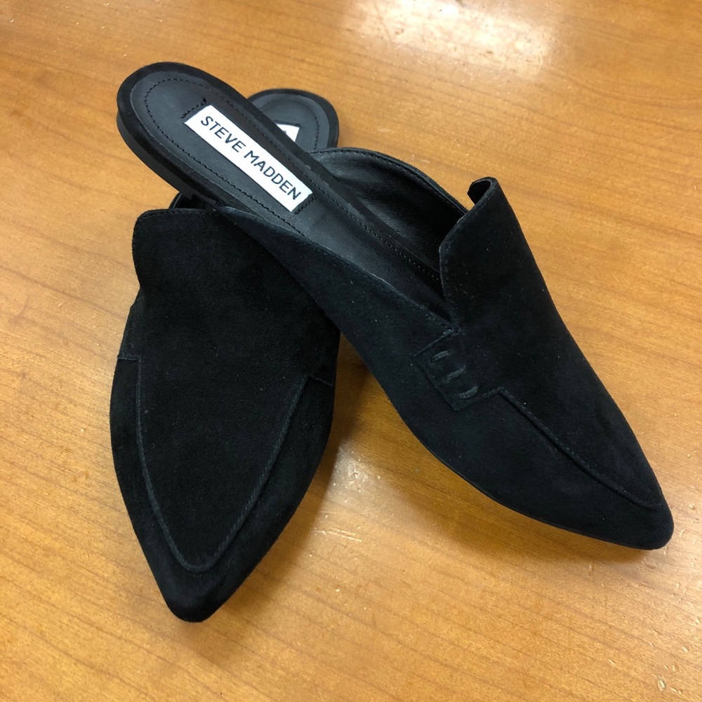 Steve Madden Suede Flat Mules Size 7